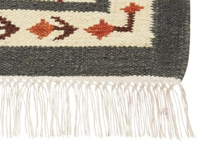 Vlnený kelímový koberec 140 x 200 cm viacfarebný GHUKASAVAN  Beliani