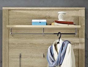 Nástenný vešiakový panel Go, dub sonoma