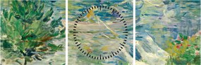 Obraz - Berthe Morisot, Girl in a Boat with Geese, reprodukcia (s hodinami) (90x30 cm)