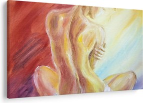 Obraz odpočívajúce ženy, olejomaľba (90x60 cm)