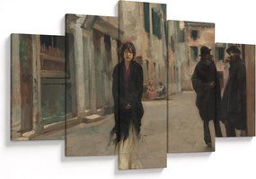 Obraz - John Singer Sargent, Street in Venice, reprodukcia (150x105 cm)