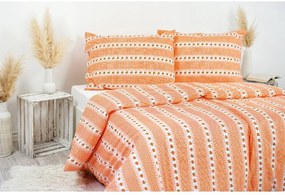 Stanex Luxusné obliečky Barunka oranžová 140x200/70x90 cm