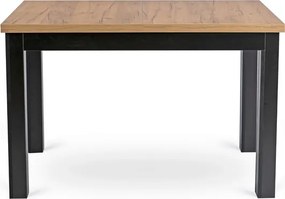 Jedálenský stôl RUBEN 120–160 cm dub CRAFT/čierny