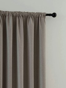 Blackout závesy Ricardo prírodné - 140 x 250 cm (2ks) - riasiaca stuha