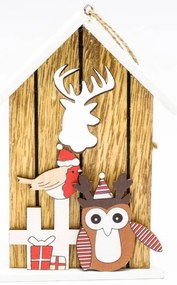 DECOLED Búdka s jeleňom, 40 cm