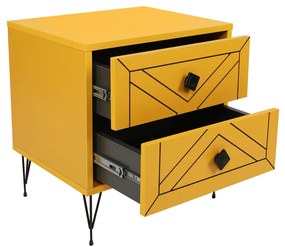 Nočný stolík Luna Yellow