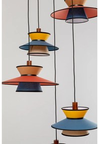 Riva visiaca lampa viacfarebná Ø87 cm