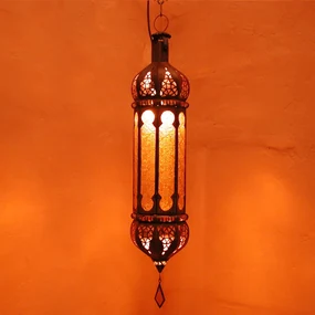 Závesná lampa Dunya žltá