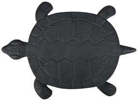 Záhradný nášlapný kameň Turtle, 23x32 cm, liatina, hnedá