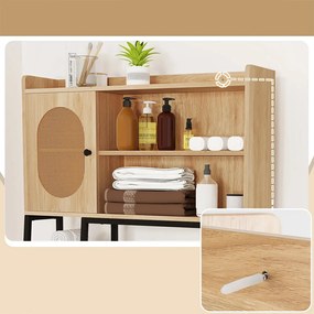 Úložná skrinka nad WC s policami