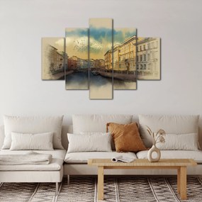 Obraz - Moyka rieka, Petrohrad, Rusko (150x105 cm)