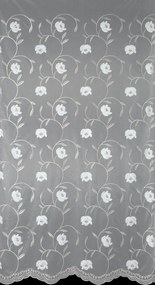 ZÁCLONA NA KRÚŽKOCH AMIRI 140X250 CM VZOROVANÁ