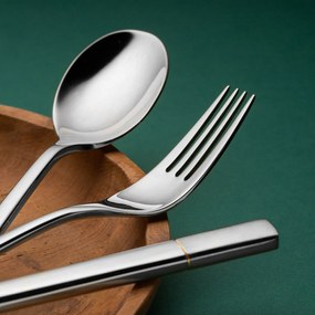 Príborový set 24 ks - Luxus zlatá ryha - 112554
