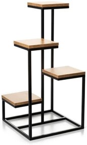 Stojan na kvety KASKADA 79x40 čierna/hnedá