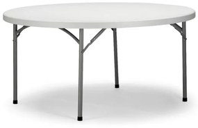 Okrúhly cateringový stôl, 1500 mm, skladacia doska