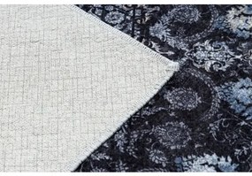 MIRO 51600.810 umývací koberec Rozeta, rám protišmykový - tmavomodrá Veľkosť: 120x170 cm