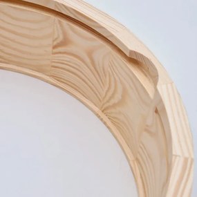 Stropné kúpeľňové svietidlo NATURAL 2xE27/15W/230V IP54 borovica pr. 27 cm