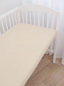 Jersey plachta do postieľky Classic 70 x 140 cm – prírodná