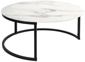 Elegance príručný stolík biely 80 cm