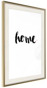 Artgeist Plagát - Home and Dot [Poster] Veľkosť: 20x30, Verzia: Zlatý rám s passe-partout