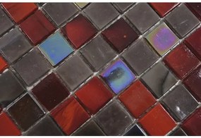Sklenená mozaika GM MRY 200 29,5x29,5 cm hnedá/červená