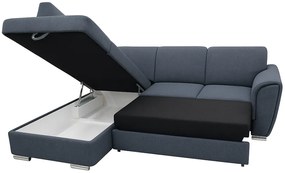 Rohová rozkladacia sedačka DORIS L - antracit