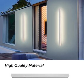 BRILAGI - LED vonkajšie nástenné svietidlo LINEAR LED/22W/230V 3000K IP65 100 cm biele CRI 90