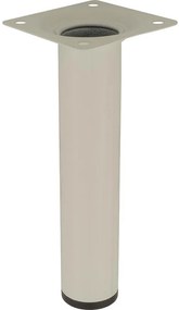 Okrúhla nábytková noha 15 cm biela