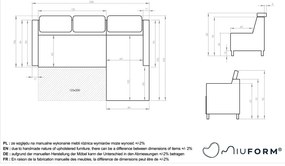 Tyrkysová zamatová rozkladacia rohová pohovka (ľavý roh) Sweet Harmony – Miuform