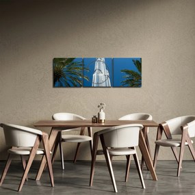 Obraz - Burj Khalifa (s hodinami) (90x30 cm)