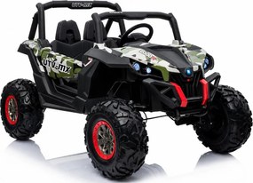 LEAN CARS Elektromobil Jeep XMX603 4x4 v kamuflážnom laku