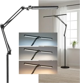 BRILAGI - LED stmievateľná flexibilná stojacia lampa VARIO LED/14W/5V 157 cm čierna