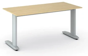 Kancelársky písací stôl PRIMO FLEXIBLE, 160x80 cm, breza