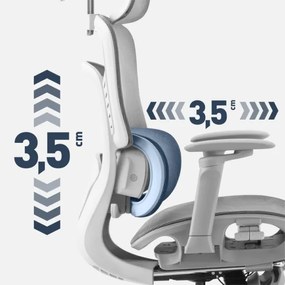 Masážne kancelárske kreslo Visioner 8.3 sivé