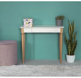 Biely pracovný stôl Ragaba Mamo, šírka 65 cm