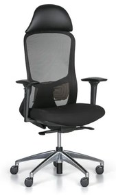 Kancelárska stolička SEAT, čierna