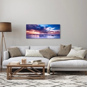 Obraz - Západ slnka pri mori (120x50 cm)