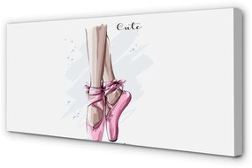 Obraz canvas ružové baletné topánky 120x60 cm