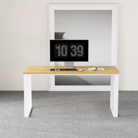 Kancelářský stůl Houseland Nuvia Home 05 160 cm dub/bílý