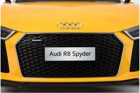 LEAN CARS Audi R8 Spyder Batéria Auto žltá