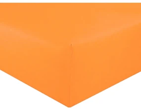 Posteľná plachta jersey oranžová TiaHome - 90x200cm