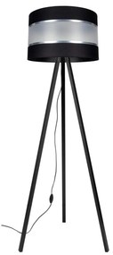 Stojacia lampa CORAL 1xE27/60W/230V wenge/čierna/chróm