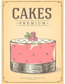 Ceduľa Premium Quality - Cakes Premium