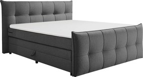 XXXLutz BOXSPRINGOVÁ POSTEĽ, 160/200 cm, antracitová MID.YOU - Online Only spálne - 002220045202