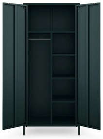 Šatníková skriňa FLAVIO, 800 x 1850 x 450 mm, Modern: fľaškovo zelená farba