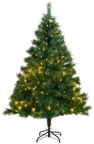 Umelý výklopný vianočný stromček s 300 LED 210 cm 3210339
