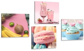 Set obrazov pre milovníkov sladkého - 4x 40x40