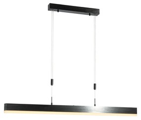 Nastaviteľná závesná lampa čierna vrátane stmievateľného LED - Lamba