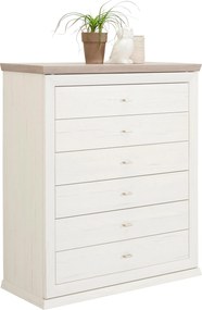 XXXLutz KOMODA, sivá, biela, 95/115/43 cm Hom`in - Komody - 000003000107