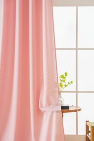 Záves OXFORD LIGHT 140x250 cm, ružový Zavesenie: Kovové krúžky